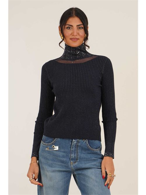 Maglia costine Luckylu Milano | MA23PNNAVY
